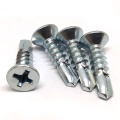 Europe hot sale Perfect quality and bottom price flat head self drilling pvc profile window screws